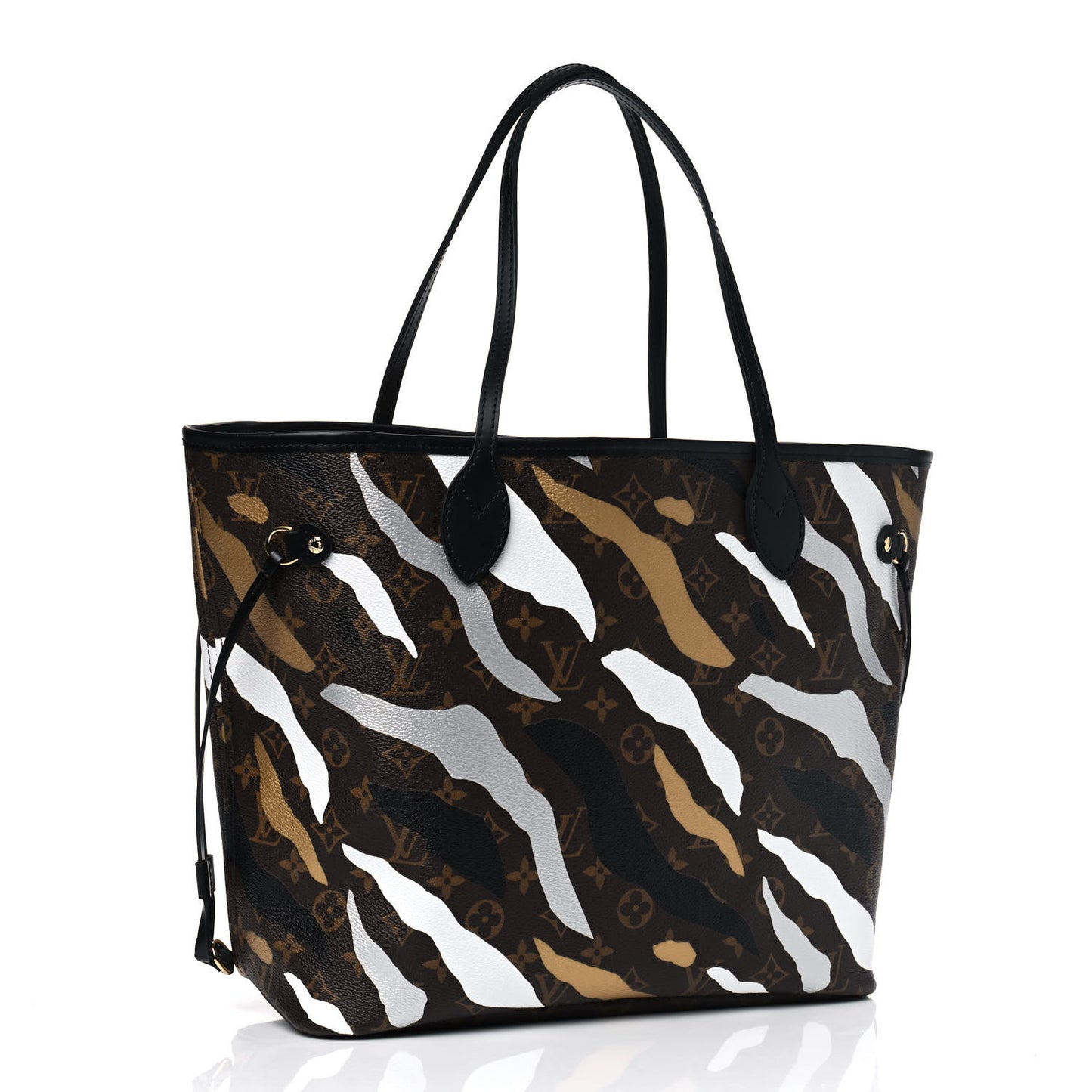 X LOL Monogram Neverfull MM Gold Silver