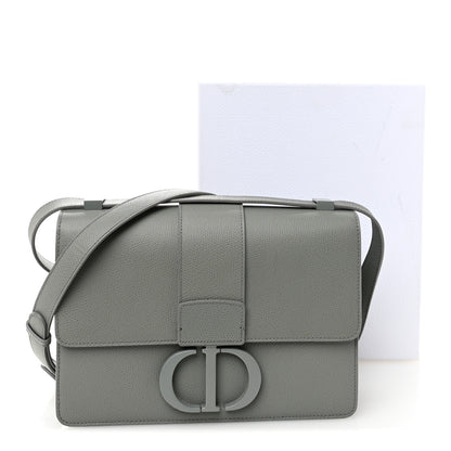 Christian Dior Ultra Matte Grained Calfskin 30 Montaigne Flap Bag Grey 10 of 10