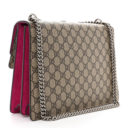 Gucci GG Supreme Monogram L'Aveugle Par Amour Embroidered Medium Dionysus Shoulder Bag Multicolor 3 of 12