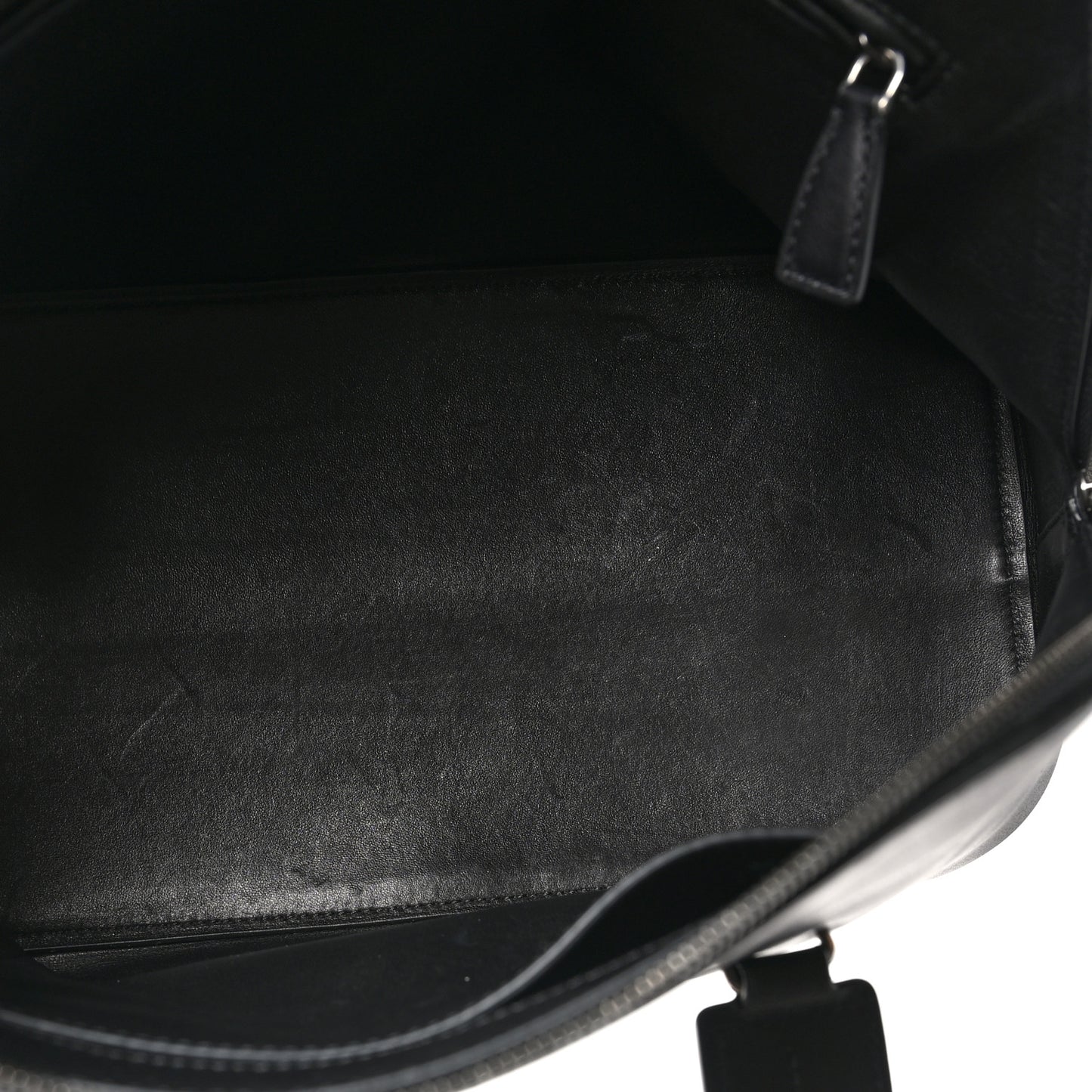 Polished Saddle Calfskin Medium Devon Bag Black