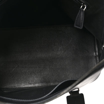 The Row Polished Saddle Calfskin Medium Devon Bag Black 9 of 17