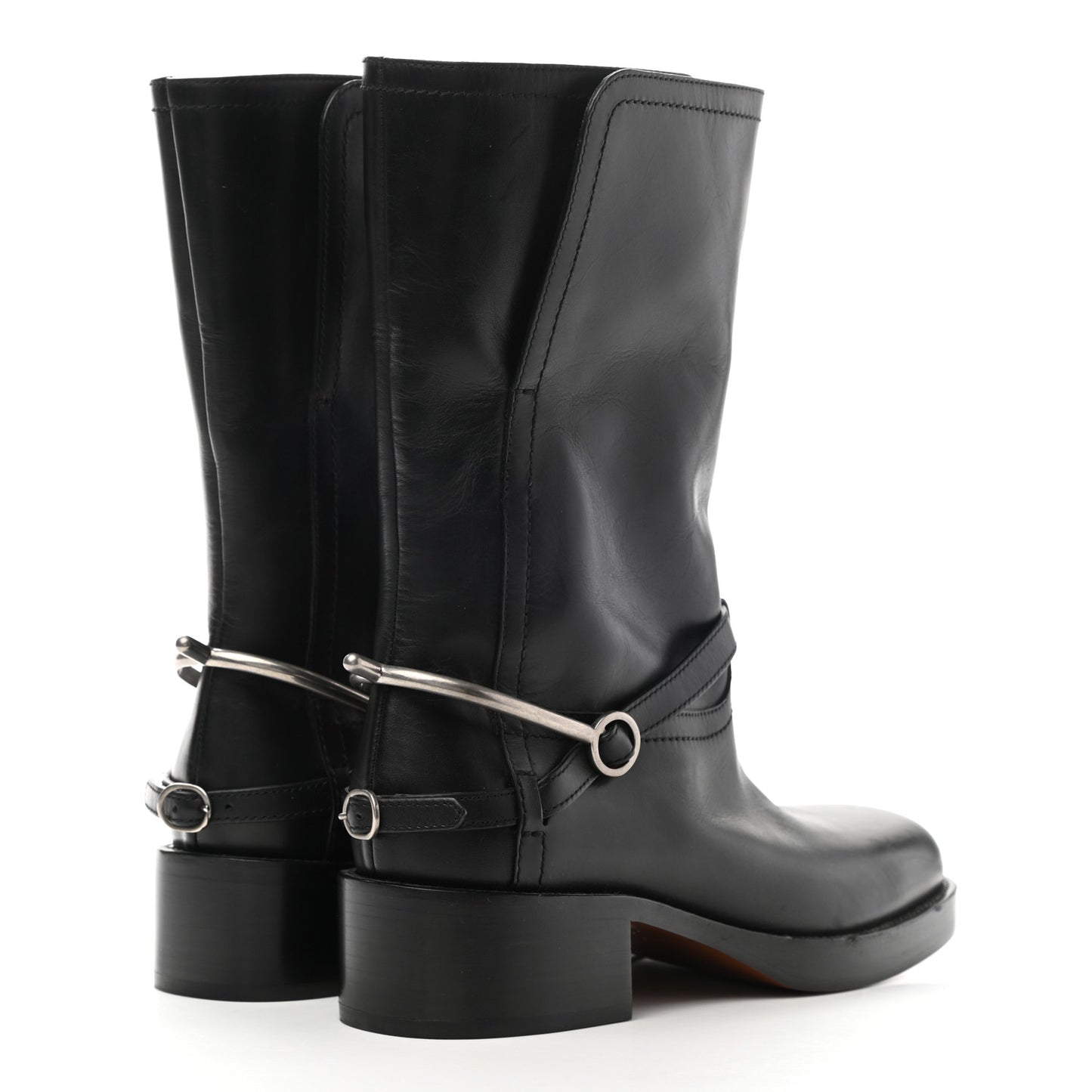 Soft Calfskin Diorider Boots 38 Black