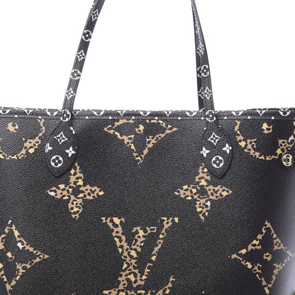 Louis Vuitton Monogram Giant Jungle Neverfull MM Black 8 of 10