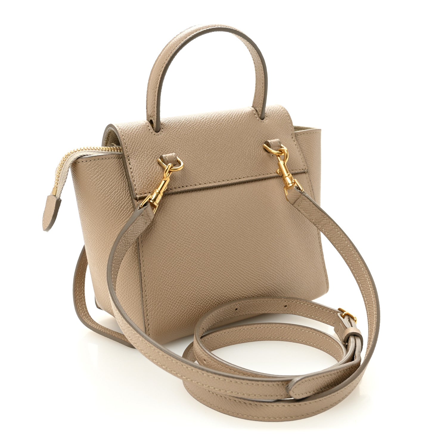 Celine Grained Calfskin Pico Belt Bag Light Taupe 3 of 10