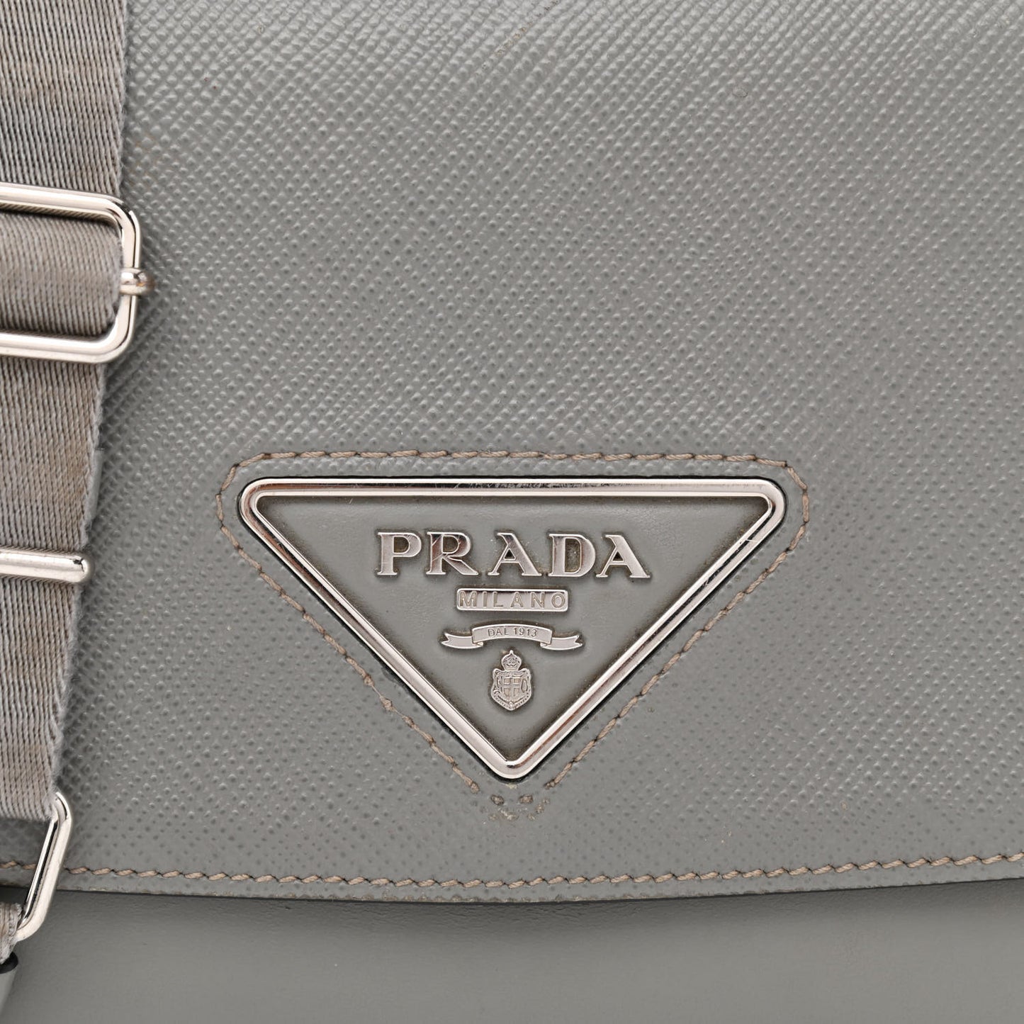 Saffiano Cuir Identity Shoulder Bag Ardesia