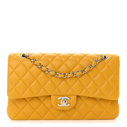 Chanel Lambskin Quilted Medium Double Flap Yellow 1 of 11