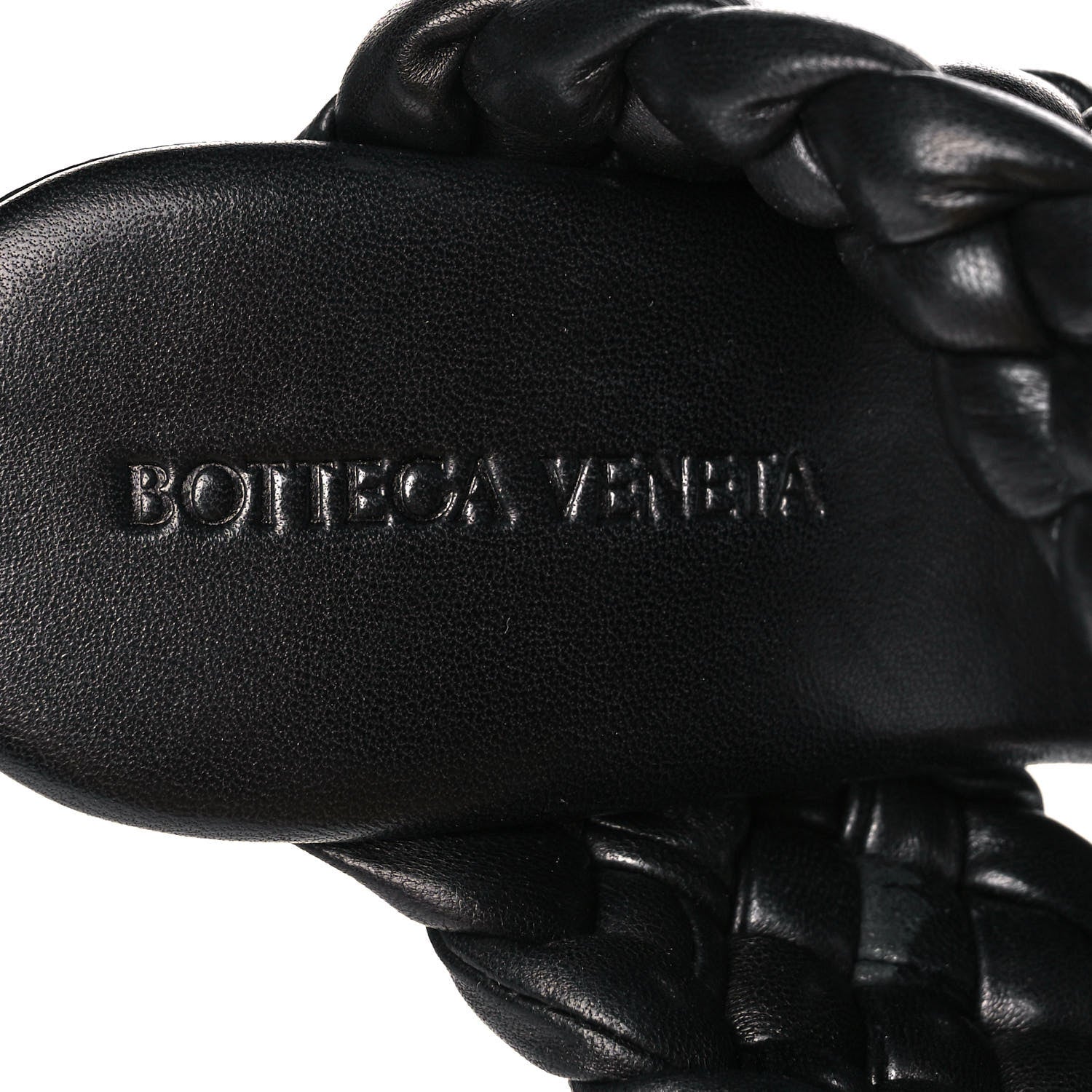 Bottega Veneta Nappa Twisted Padded Intrecciato Curve Slide Sandals 39 Black 7 of 7