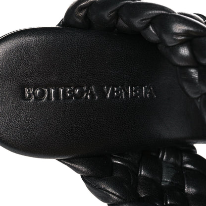 Bottega Veneta Nappa Twisted Padded Intrecciato Curve Slide Sandals 39 Black 7 of 7