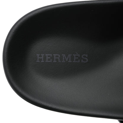 Hermes Calfskin Womens Chypre Sandals 37 Black 7 of 10
