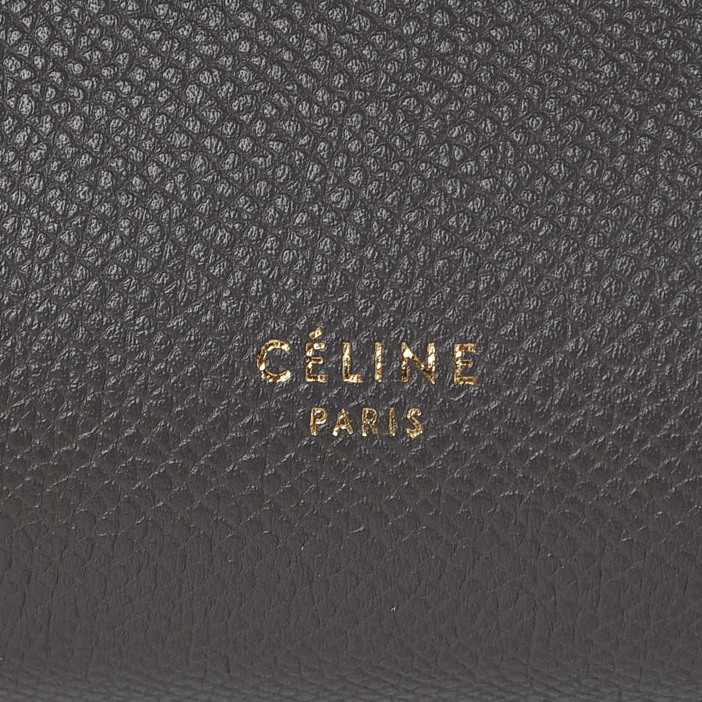 Baby Grained Calfskin Micro Belt Bag Grey