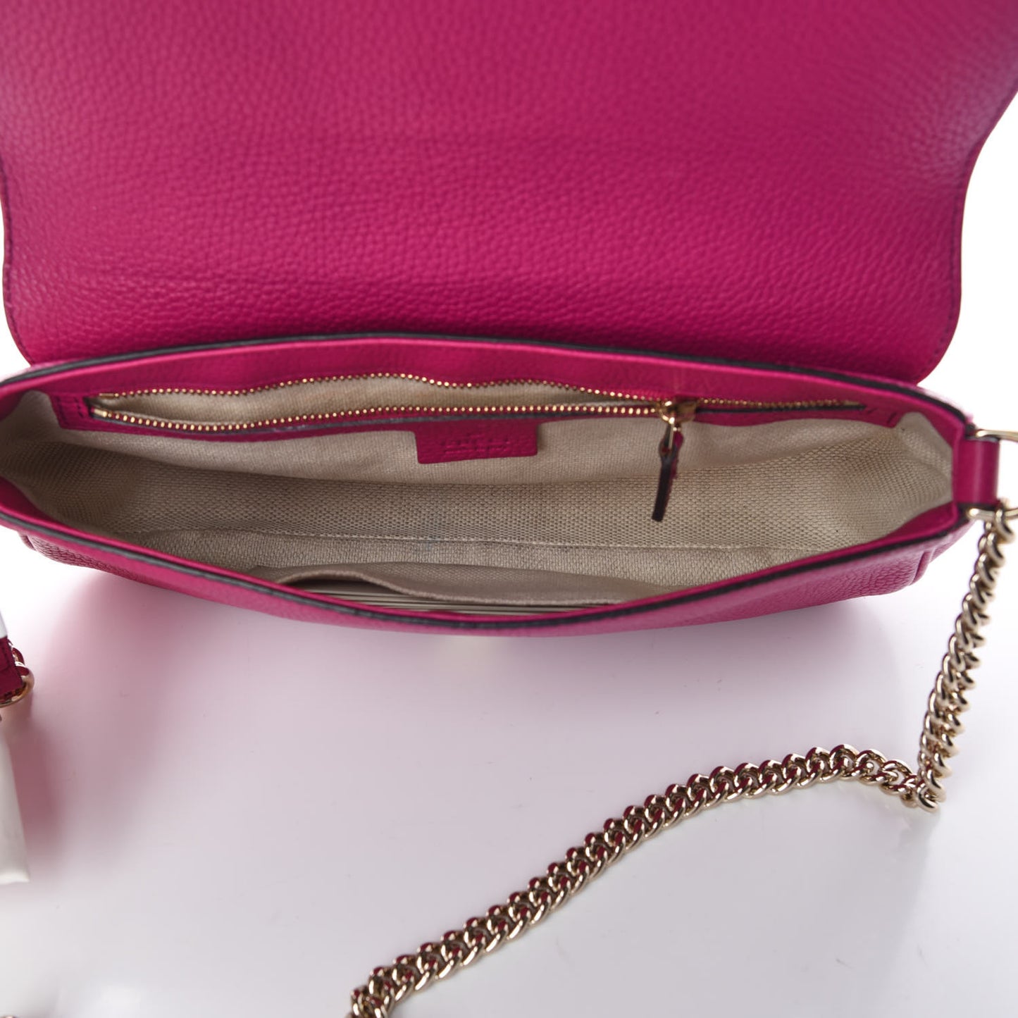 Cellarius Calfskin Medium Soho Flap Crossbody Bright Bouganville