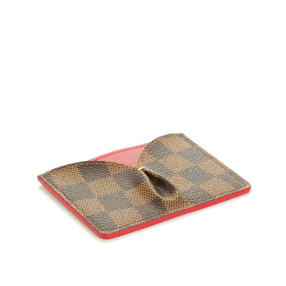 Louis Vuitton Damier Ebene Caissa Card Holder Cherry 4 of 6