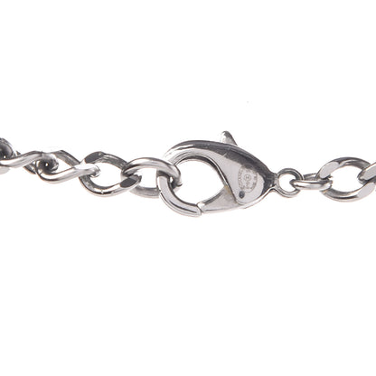 Chanel Crystal Baguette CC Whistle Pendant Necklace Silver 8 of 9