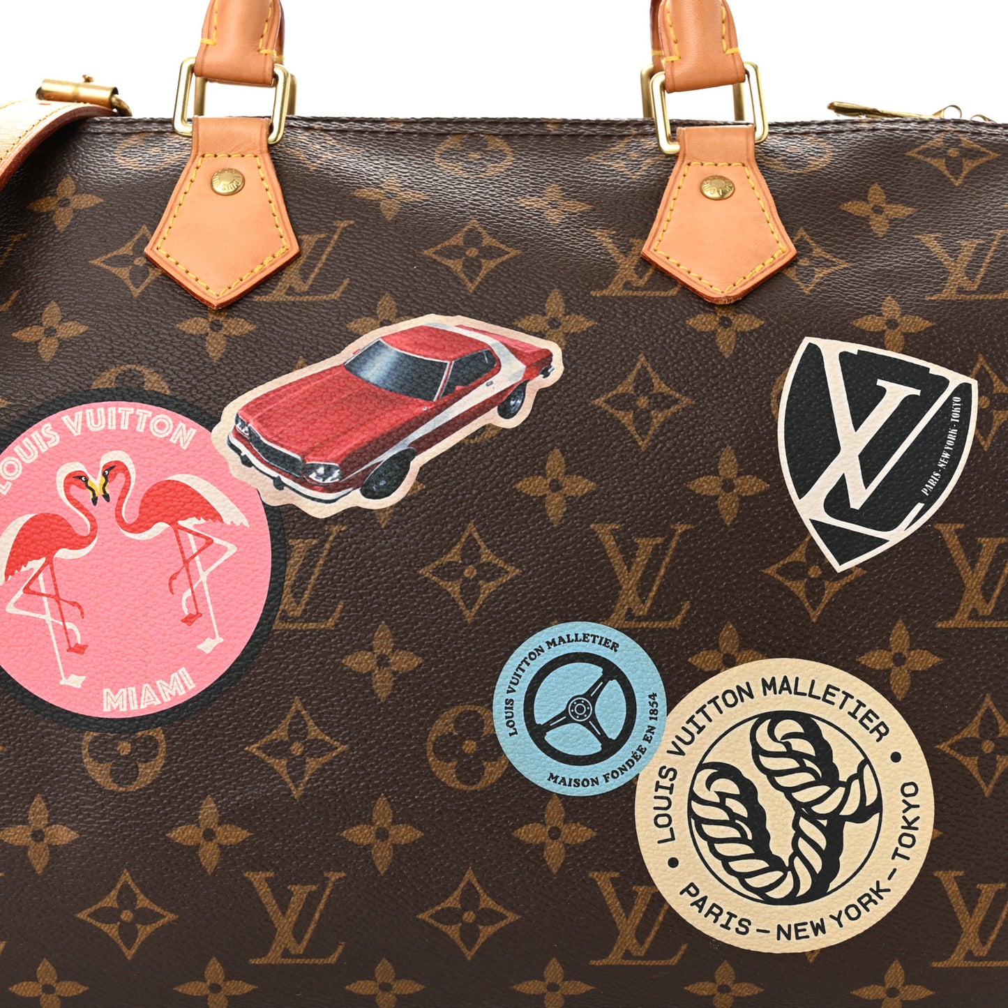 Monogram World Tour Speedy Bandouliere 30
