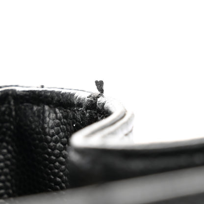 Saint Laurent Grain De Poudre Matelasse Chevron Monogram Shopping Bag Black 11 of 12