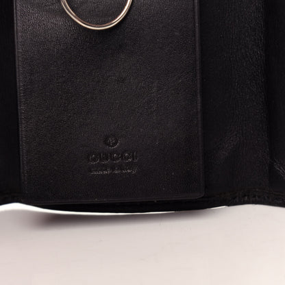 Gucci Guccissima 6 Key Holder Case Black 6 of 7