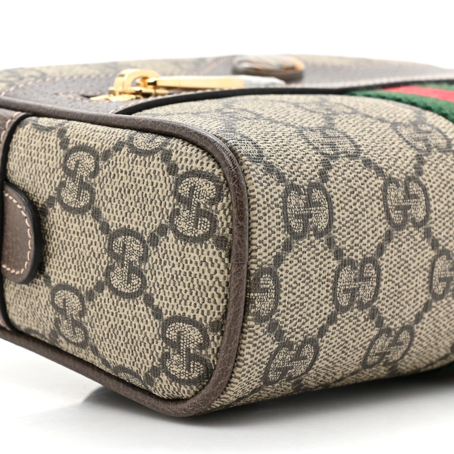 Gucci GG Supreme Monogram Web Small Ophidia Belt Bag 75 30 Dark Brown 9 of 10