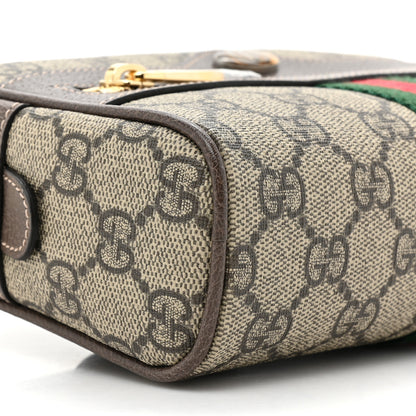 Gucci GG Supreme Monogram Web Small Ophidia Belt Bag 75 30 Dark Brown 9 of 10