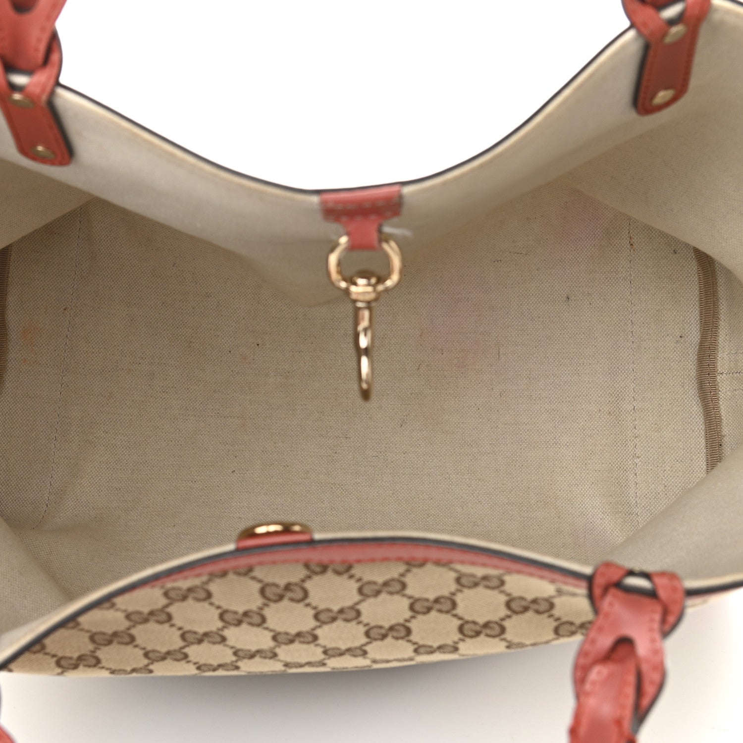 Gucci Metallic Monogram Medium Craft Tote Orange 6 of 21
