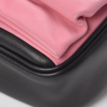 Prada Nappa Zippers Bow Clutch Black Geranio 9 of 11