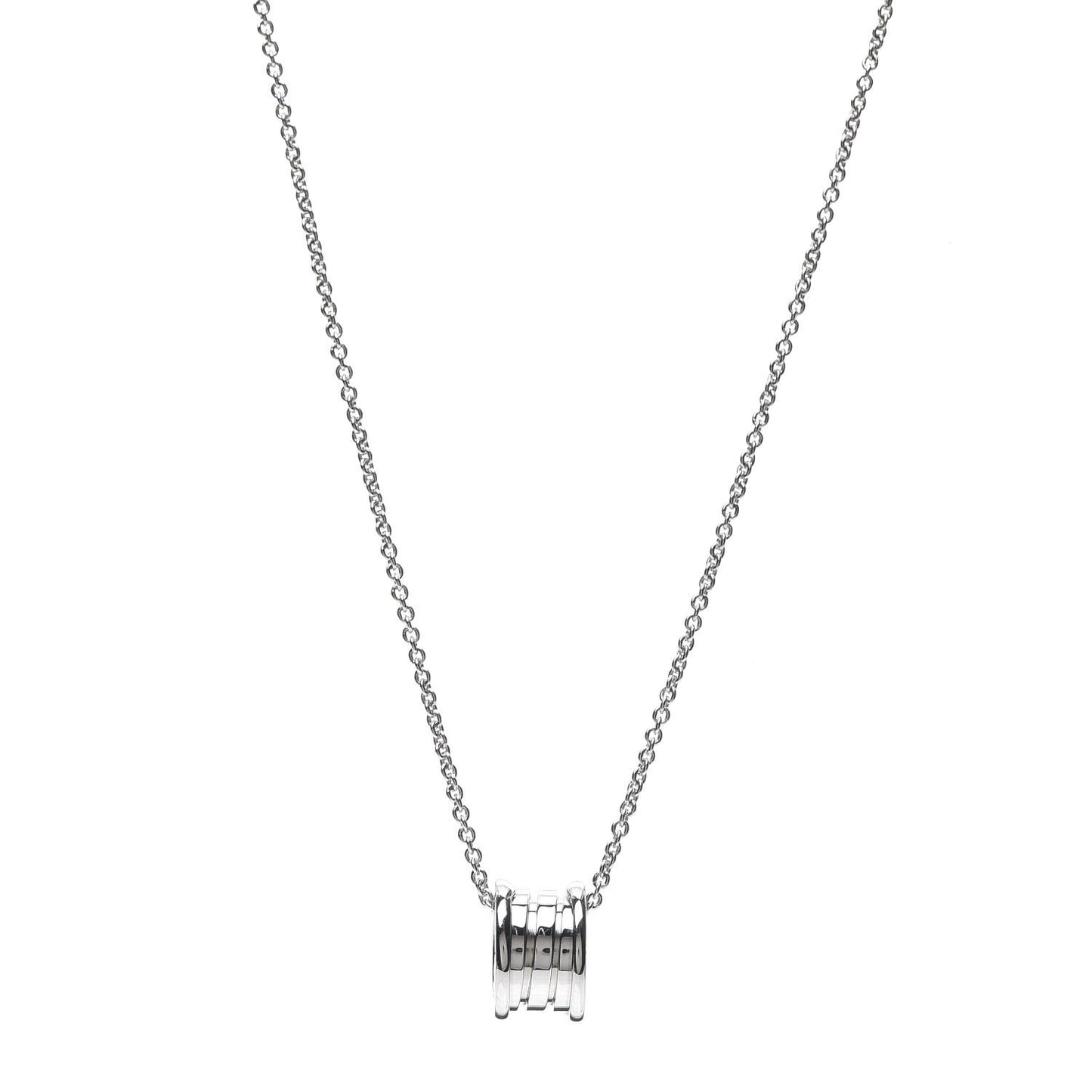 18K White Gold B.Zero1 Pendant Necklace