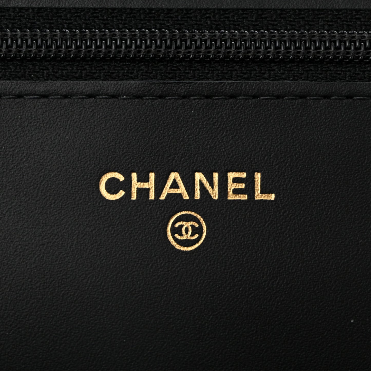 Aged Calfskin Lucky Charms Casino 2.55 Reissue Wallet on Chain WOC Black