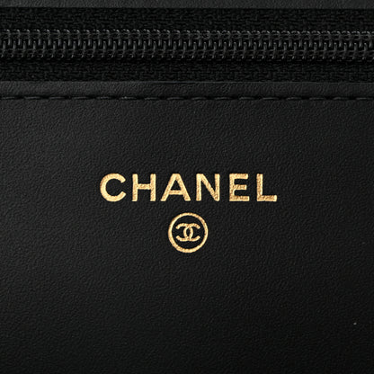 Chanel Aged Calfskin Lucky Charms Casino 2.55 Reissue Wallet on Chain WOC Black 6 of 11