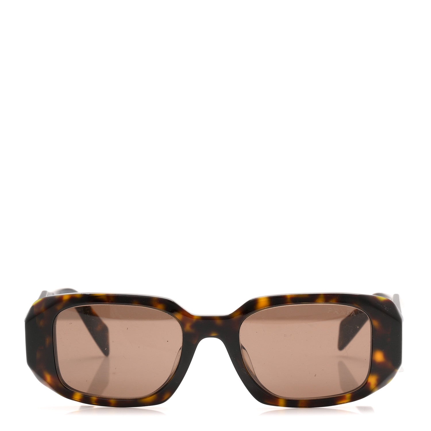 Prada Acetate Symbole Sunglasses SPR 17W-F Havana 2 of 8