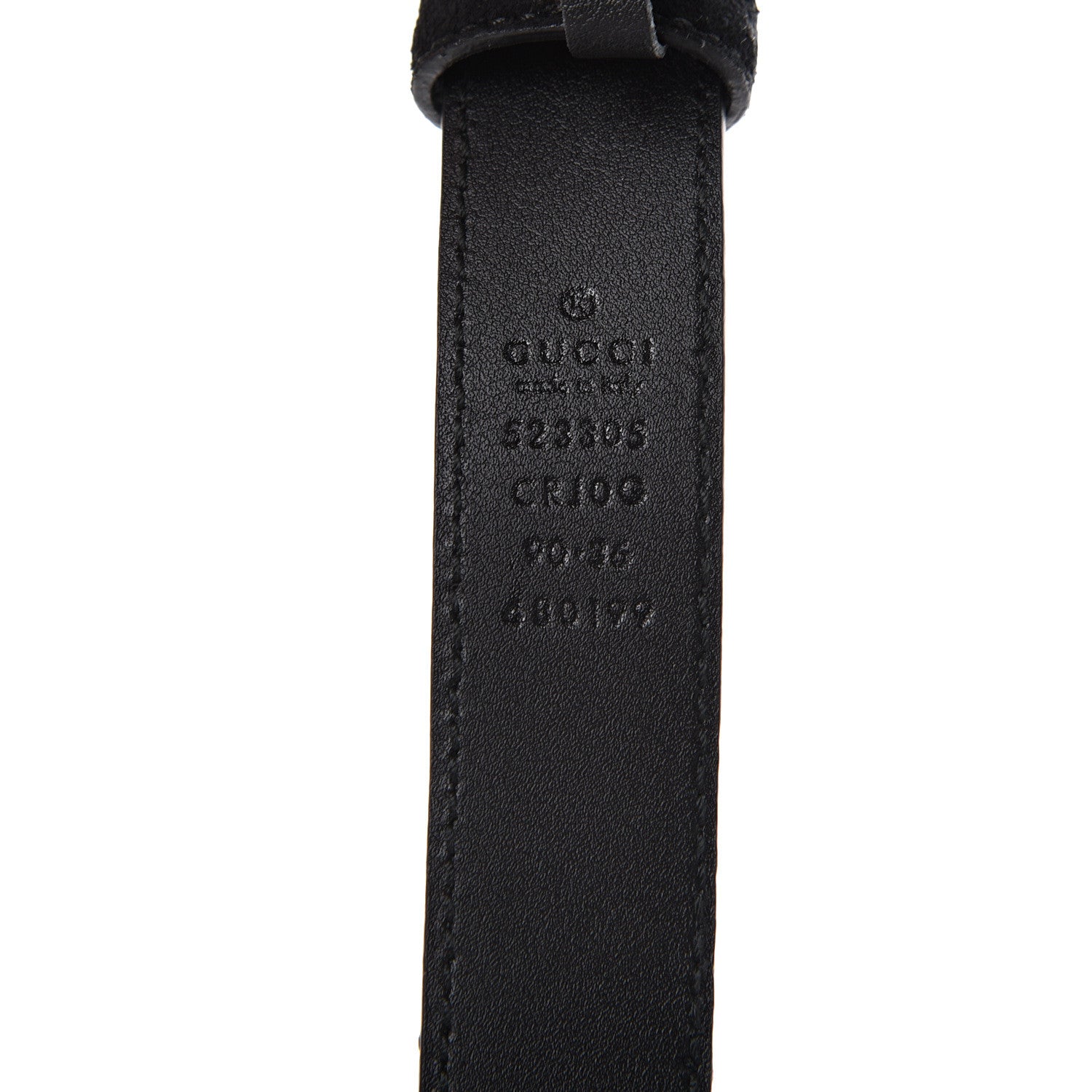 Gucci Suede Icaro G Cube 25mm Belt 90 36 Black 3 of 5