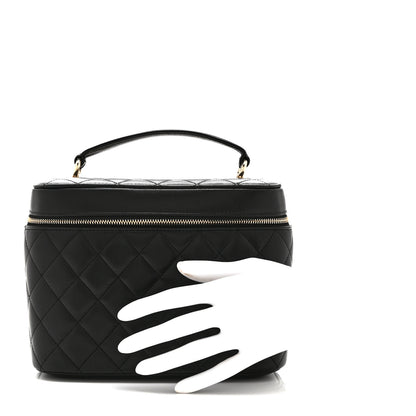 Chanel Lambskin Quilted Trendy CC Vanity Pouch Black 2 of 10