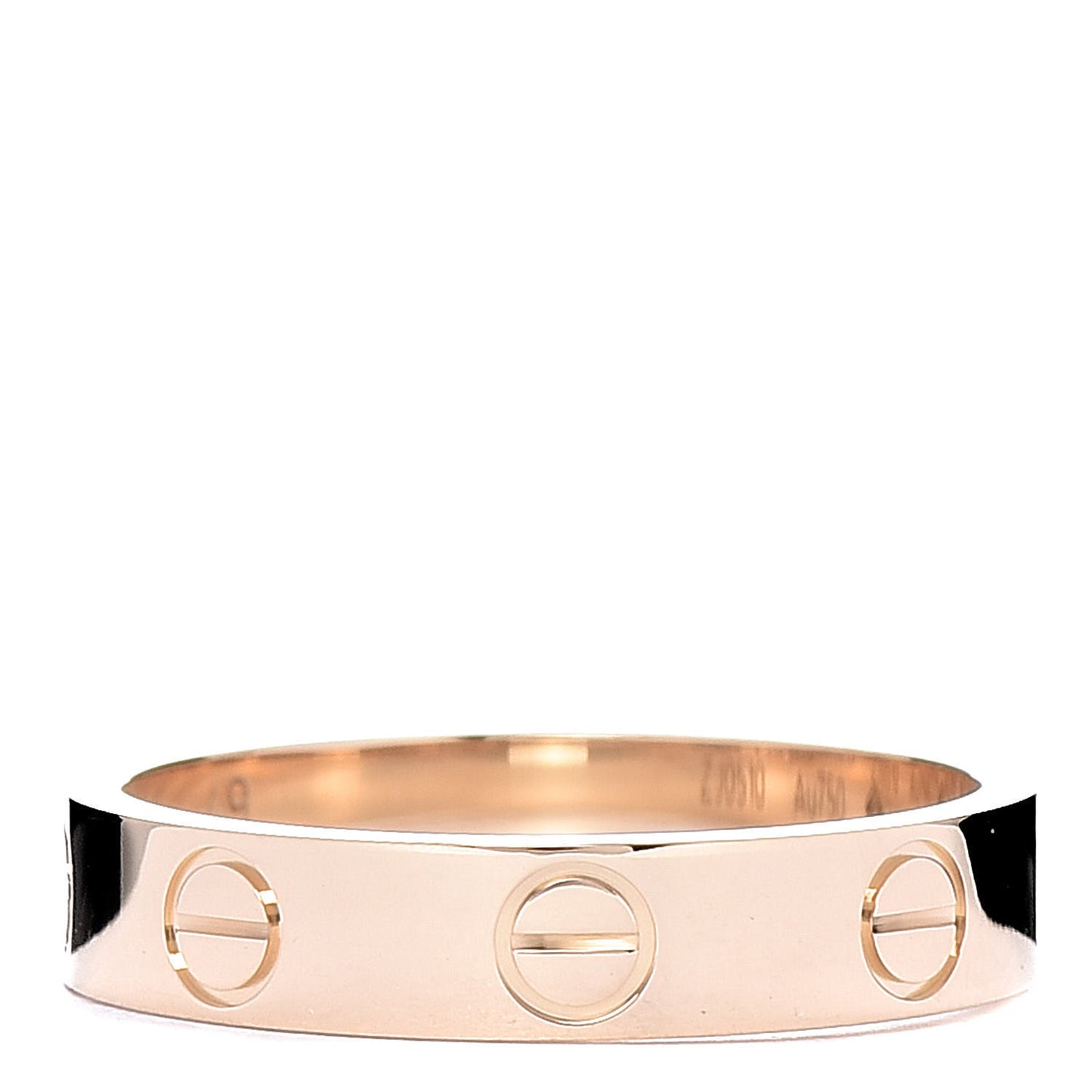 18K Yellow Gold 3.5mm LOVE Wedding Band Ring 49 5