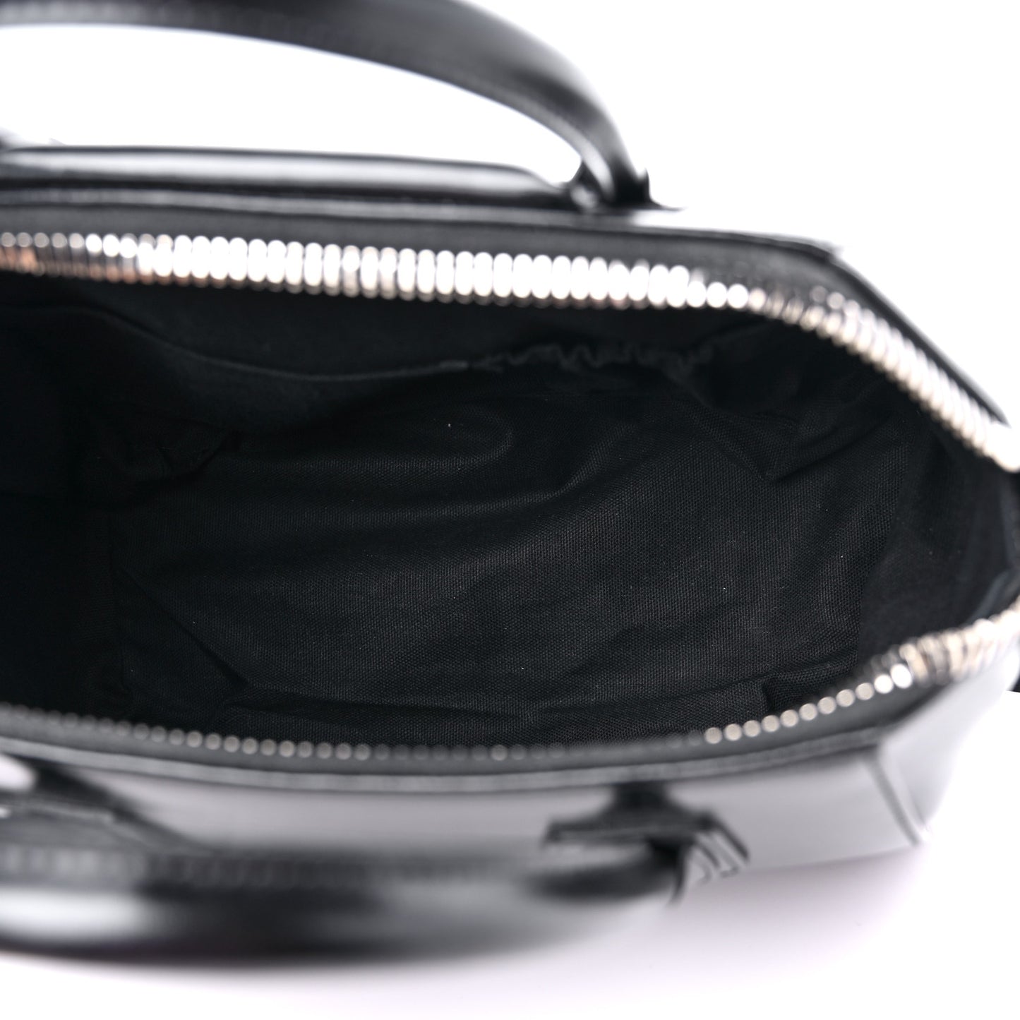 Shiny Lord Calfskin Small Antigona Black
