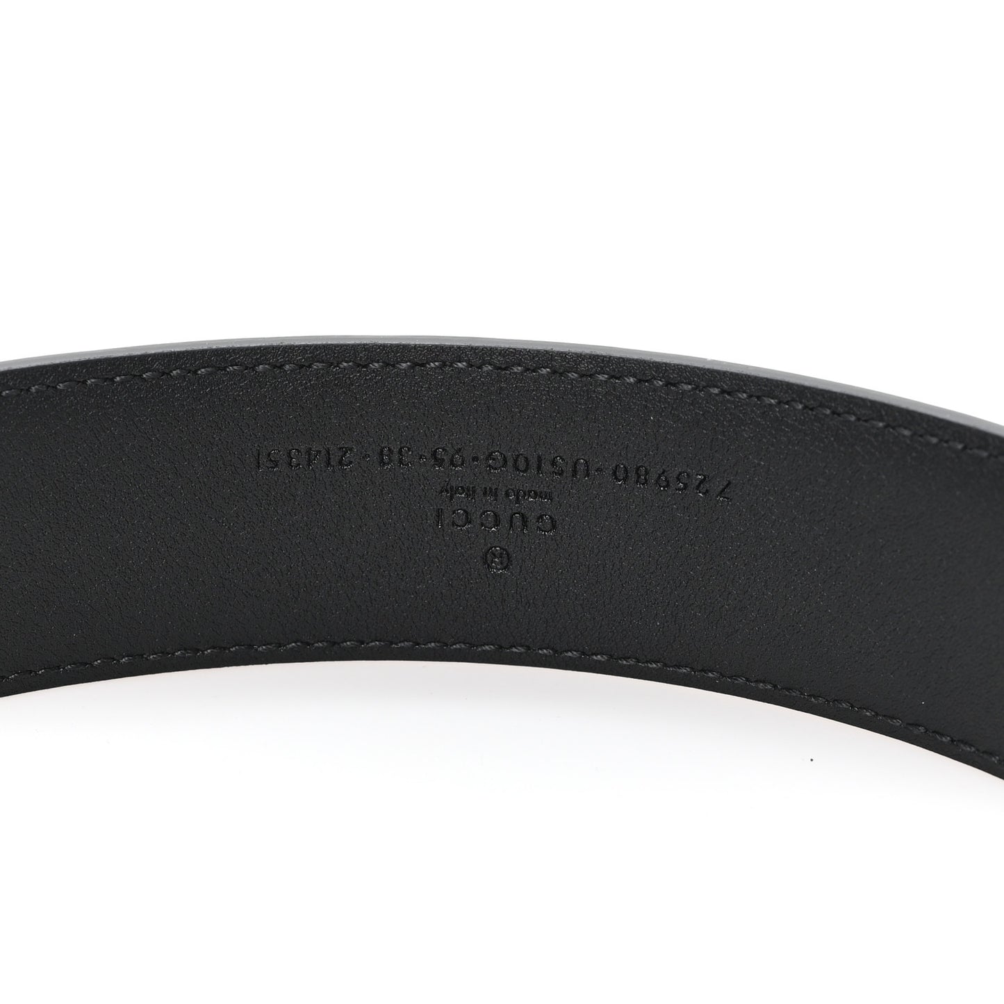 Ciny Calfskin Lux Torchon 35mm Belt 95 38 Black