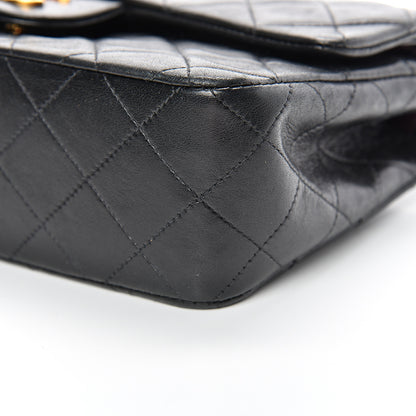 Chanel Lambskin Quilted Small Double Flap Black 10 of 16