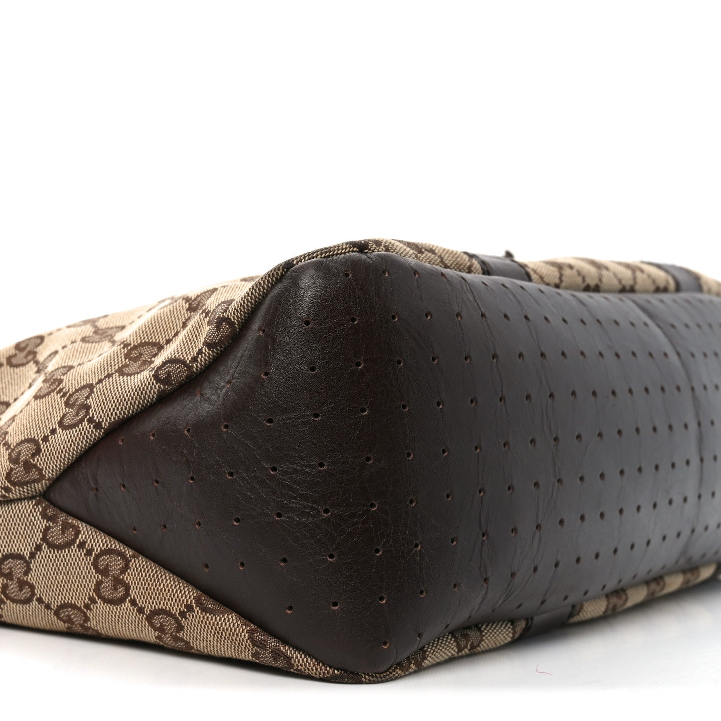 Monogram Calfskin Tote Dark Brown