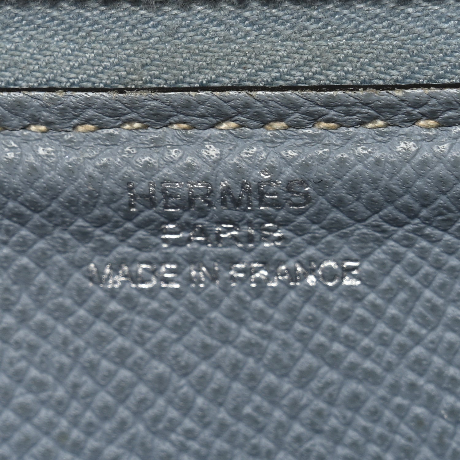 Hermes Epsom Azap Wallet Bleu Lin 6 of 14