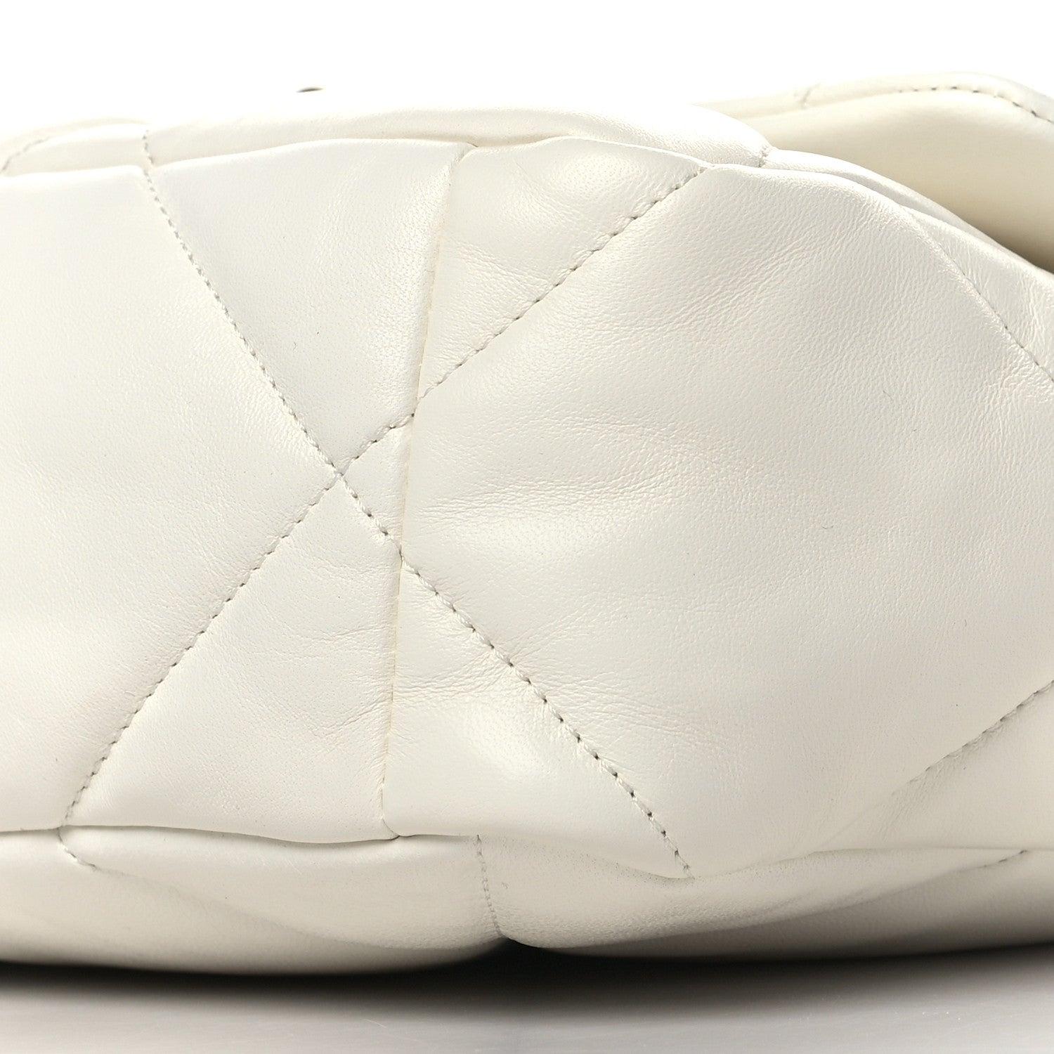 Chanel Lambskin Quilted Large Chanel 19 Flap White 9 of 10