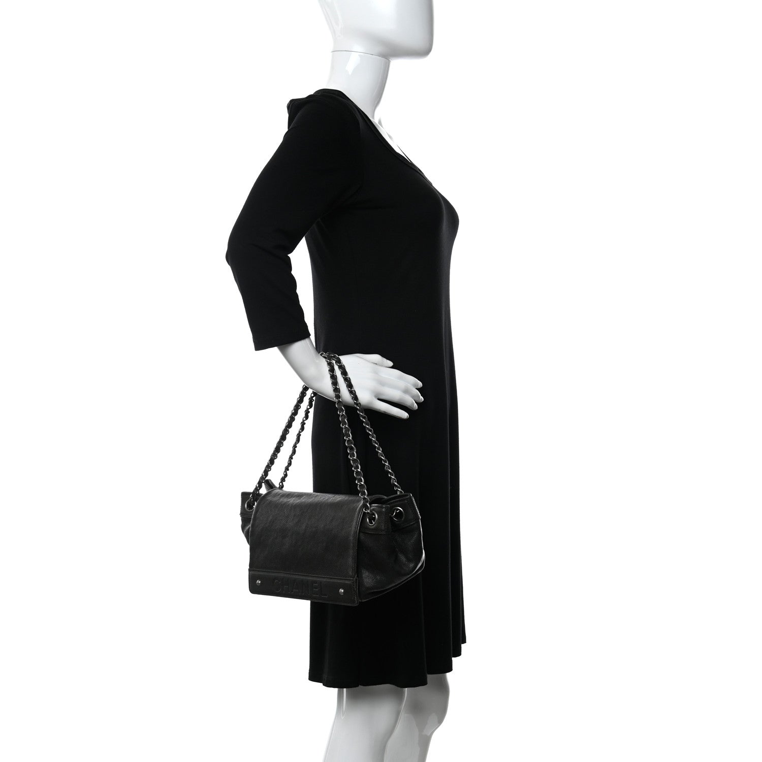 Chanel Caviar Outdoor Ligne Accordion Flap Black 2 of 11