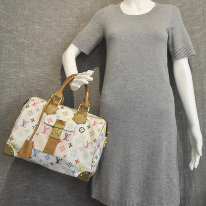 Louis Vuitton Monogram Multicolor Speedy 30 White 2 of 11