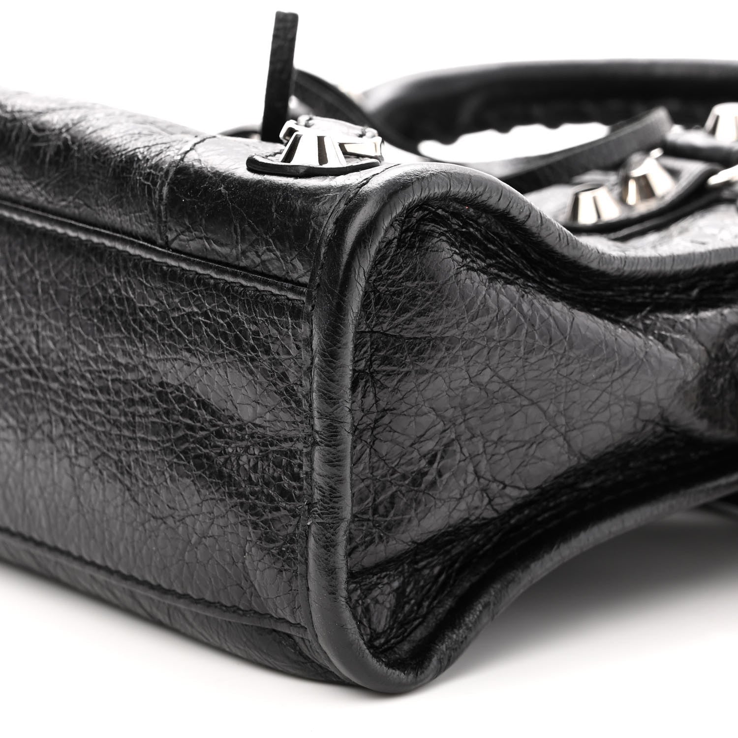 Balenciaga Agneau Classic Silver Hardware Mini City Black 9 of 9