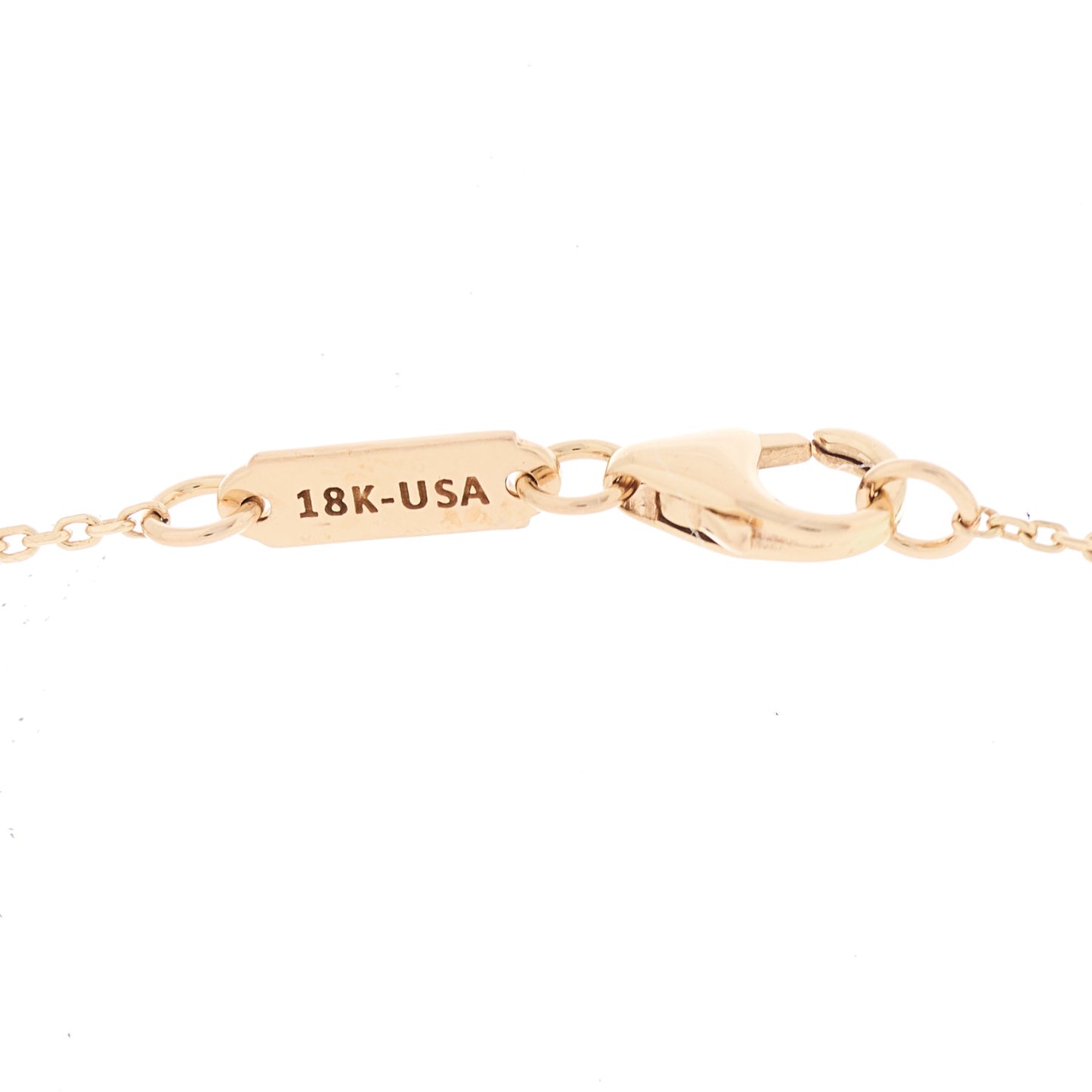 18K Rose Gold Diamond Ruby Fireworks Bar Necklace