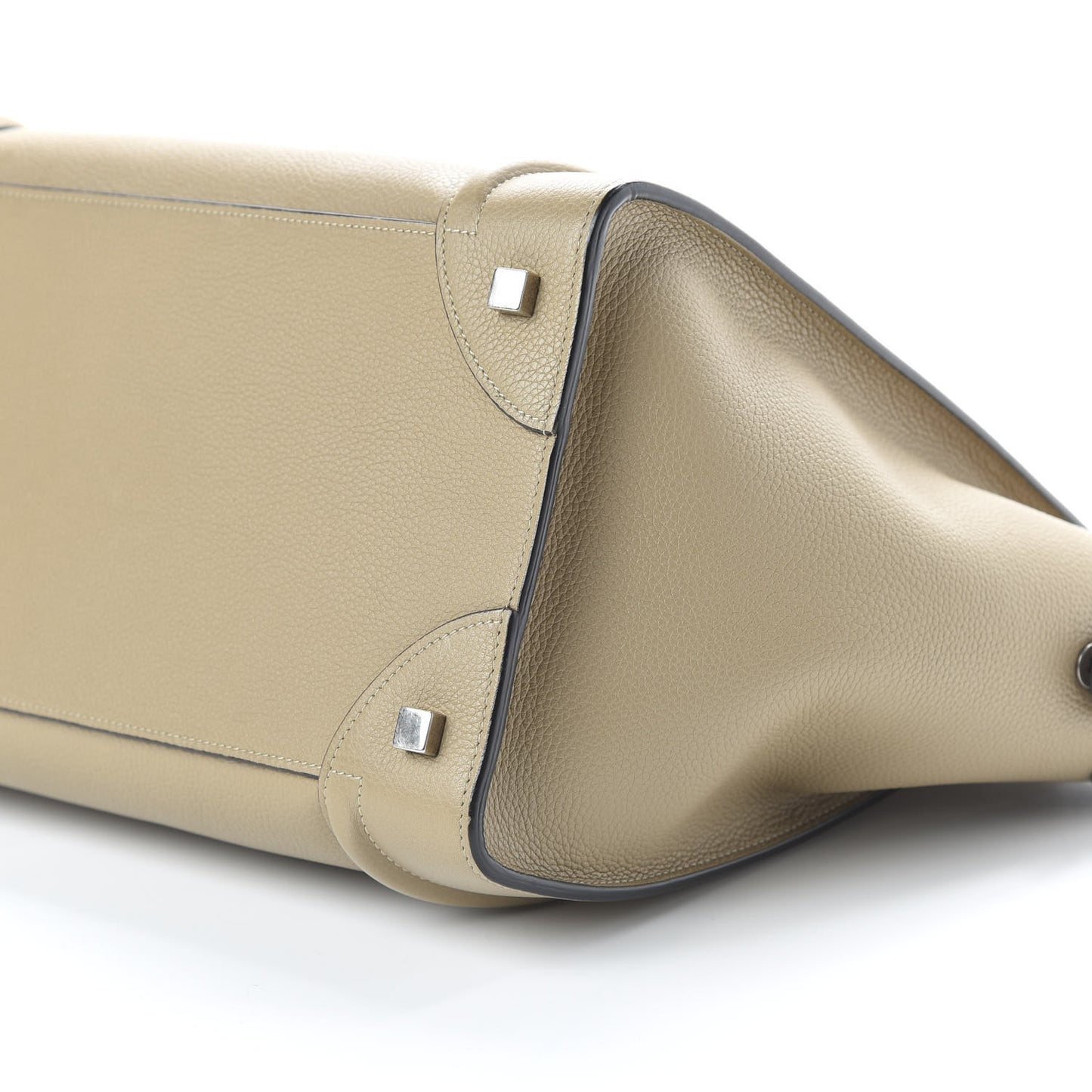 Drummed Calfskin Mini Luggage Dune