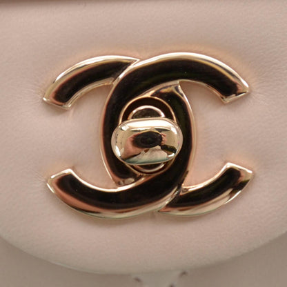 Chanel Lambskin Quilted Clutch Flap Pink 5 of 9