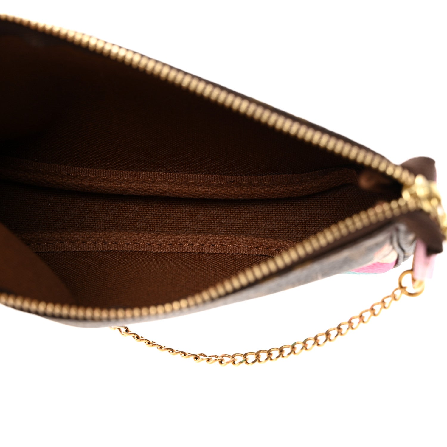 Louis Vuitton Monogram 2016 Christmas Animation Mini Pochette Accessories Rose Ballerine 5 of 7