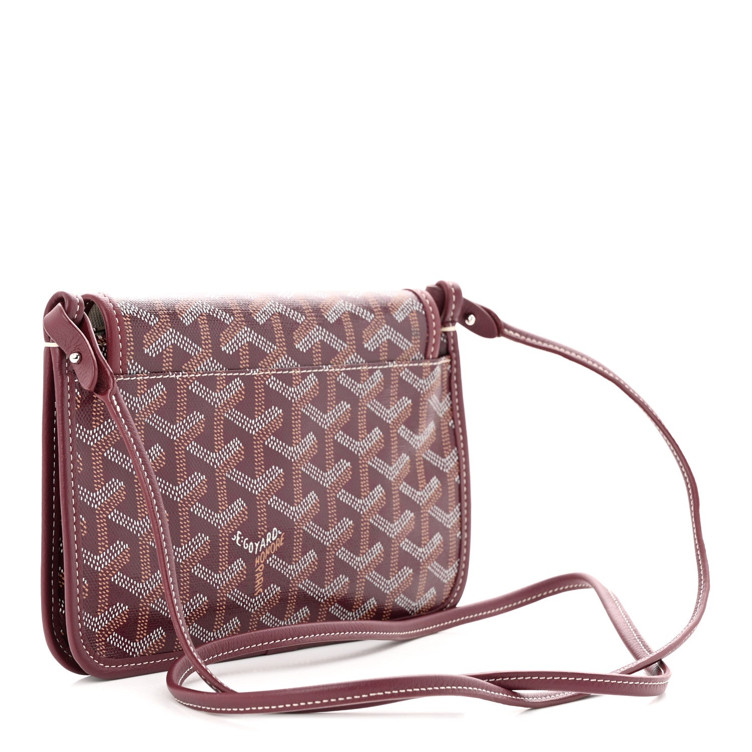 Goyard Goyardine Plumet Wallet Clutch Burgundy 3 of 10