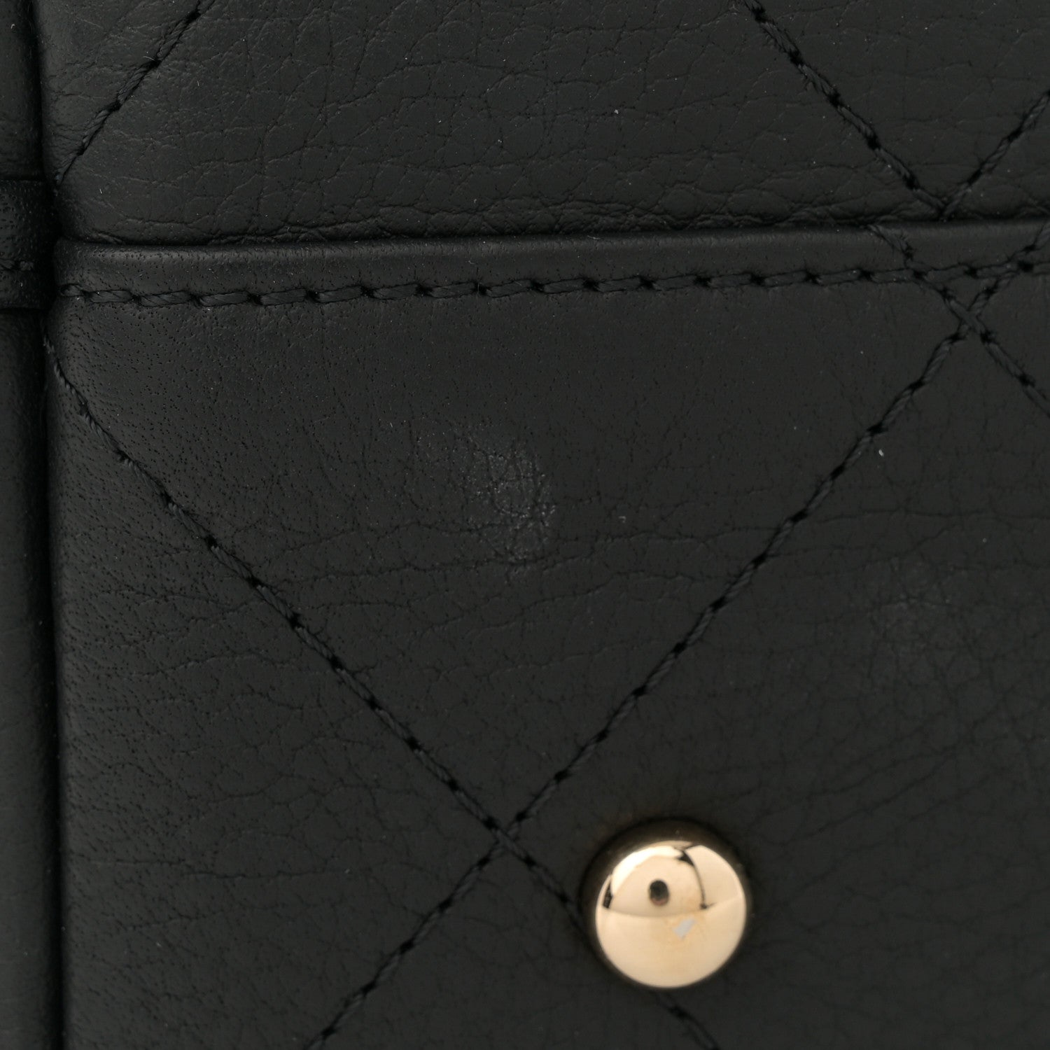 Chanel Bullskin Stitched Medium Shopping Bag Black 11 of 11