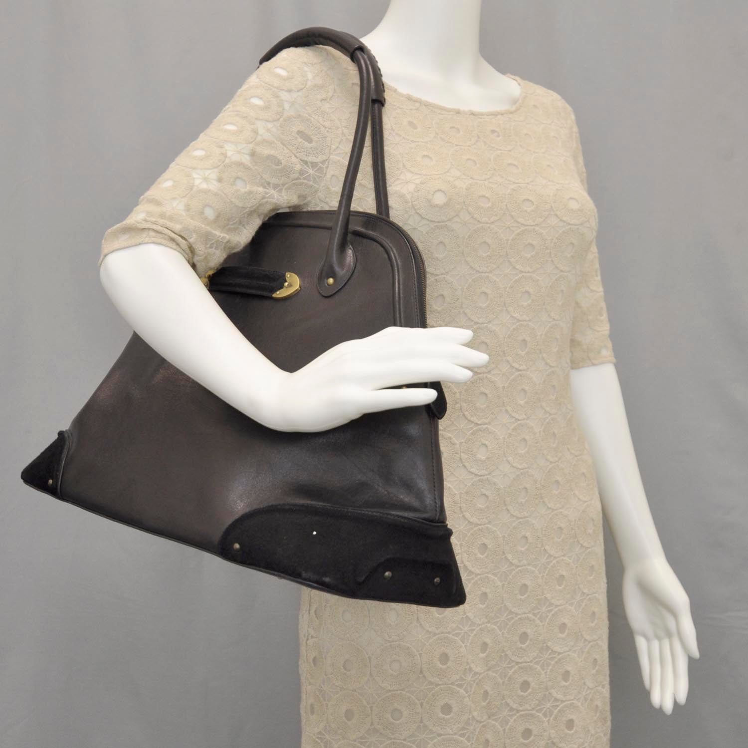 Christian Dior Leather Jeanne Bag Black 2 of 9