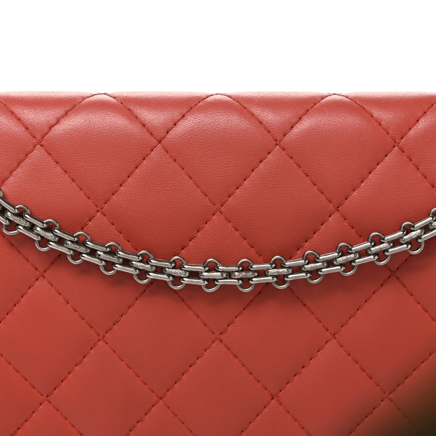 Chanel Aged Calfskin Quilted 2.55 Reissue 227 Flap Orange 7 of 9