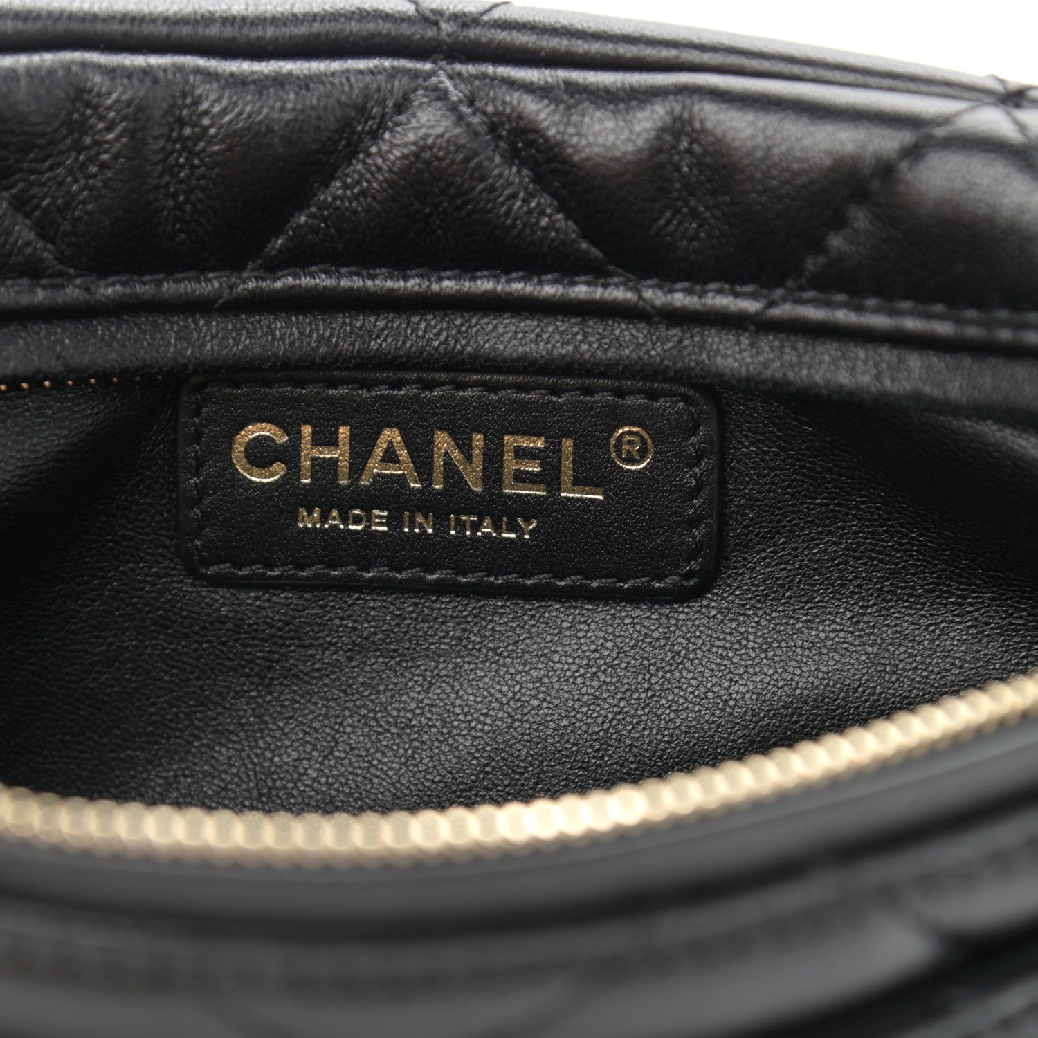 Chanel Lambskin Quilted Waist Belt Bag Black 5 of 10