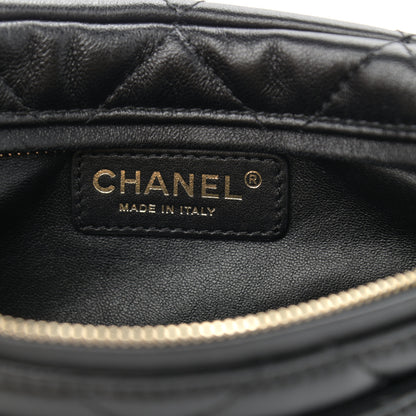 Chanel Lambskin Quilted Waist Belt Bag Black 5 of 10